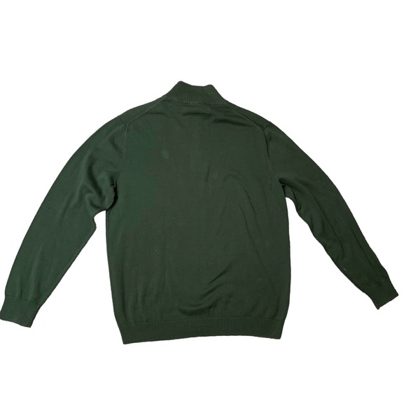 Perry Ellis 1/4 Zip Men's Sweater Pullover Argyle Mock Rockabilly Preppy Core - Picture 2 of 7